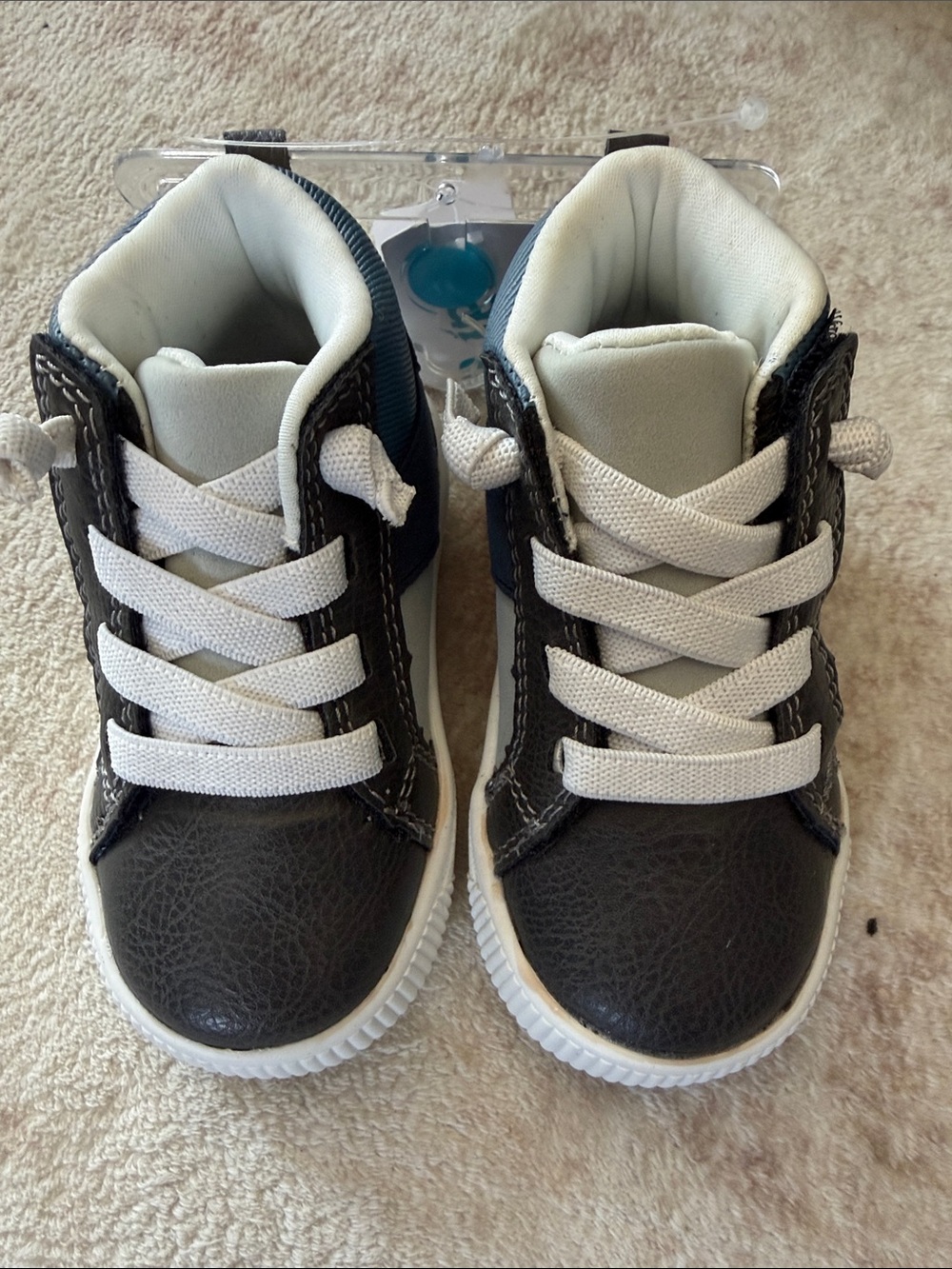 Carter's Black and White High-Top Sneakers for Kids